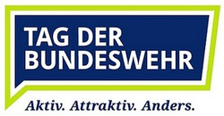 Logo 'Tag der Bundeswehr' mit Slogan 'Aktiv. Attraktiv. Anders.'